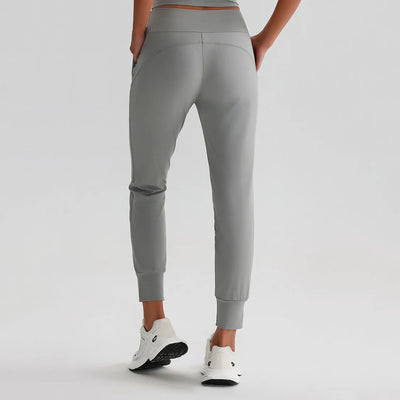 JIA Recycled Fitness Workout Running Jogger Pants with Pockets-back