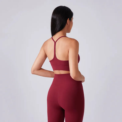 Strappy Stretch Fitness Bra Workout Camisole