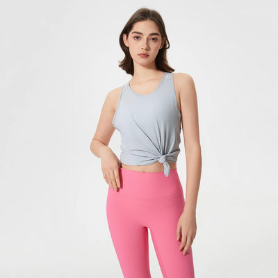 Breathable Mesh Yoga Clothes Workout Tank Tops-1