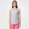 Breathable Mesh Yoga Clothes Workout Tank Tops-light grey