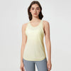 Breathable Mesh Yoga Clothes Workout Tank Tops-light yellow