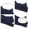 Color Block Backless Sexy Halter Sports Bra -detail