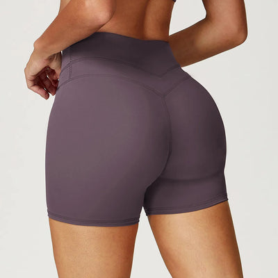 JIA High Waist Fitness Running Butt Lifting Shorts ZC8863