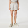 High Waist Workout Casual Lounge Sweat Shorts-lvory