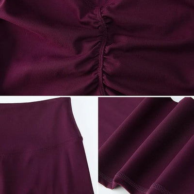 High WaistedButt Lifting Gym Yoga Leggings -detail