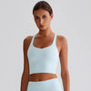 JIA Athletic Tank Tops with Cross Back padded sports bras yoga tank top