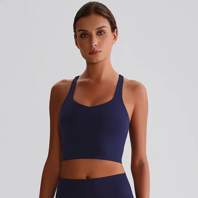 JIA Athletic Tank Tops with Cross Back padded sports bras yoga tank tops