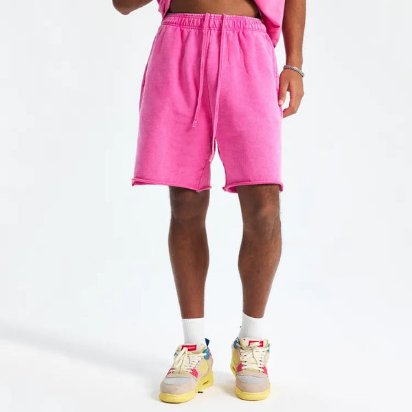 JIA Batik Washed Athletic Shorts for Men&nbsp;