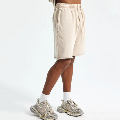 JIA Batik Washed Athletic Shorts for Men