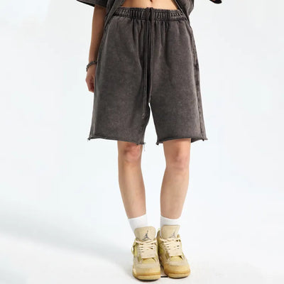 JIA Batik Washed Athletic Shorts for Men wholesale gym shorts