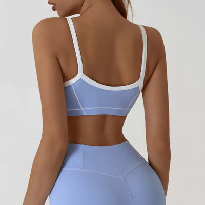 JIA Contrast Color Athletic Bra Tanks 