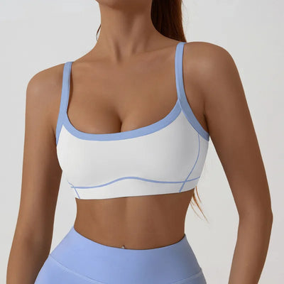 JIA Contrast Color Athletic Bra Tanks 