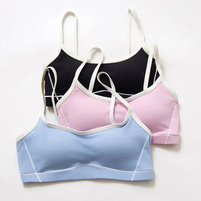 JIA Contrast Color Athletic Bra Tanks 
