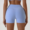 JIA Contrast Color Yoga Shorts for Fitness