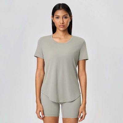 JIA Crew Neck Sports Basic Short Sleeve T Shirts