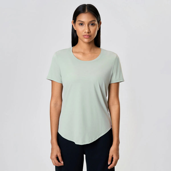 JIA Crew Neck Sports Basic Short Sleeve T Shirts gym clothing