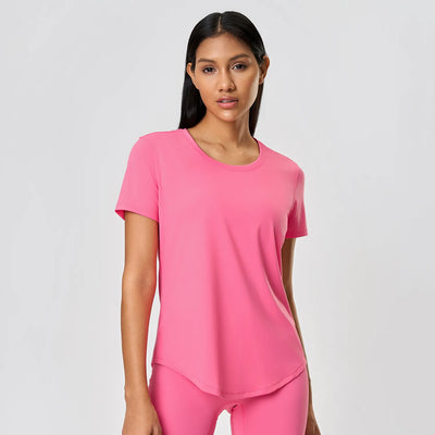 JIA Crew Neck Sports Basic Short Sleeve T Shirts gym shirt