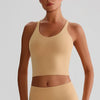 JIA Fitness Tank Top with Hollow Cross Back slim fit tank top medium support sports bra