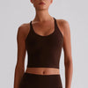 JIA Fitness Tank Top with Hollow Cross Back slim fit yoga tank top medium support sports bras