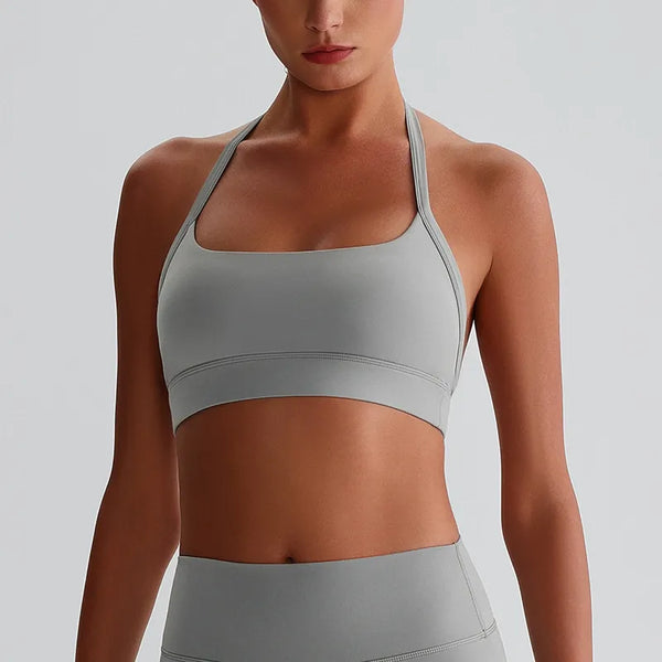 JIA Halter Sports Bra Medium Support padded workout bra