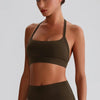 JIA Halter Sports Bra Medium Support workout bra with Removable Pad