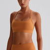 JIA Halter Top Sports Bra Medium Support workout bra with Removable Cups