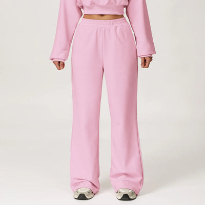 JIA High-Waist Wide-Leg Sweatpants for Women