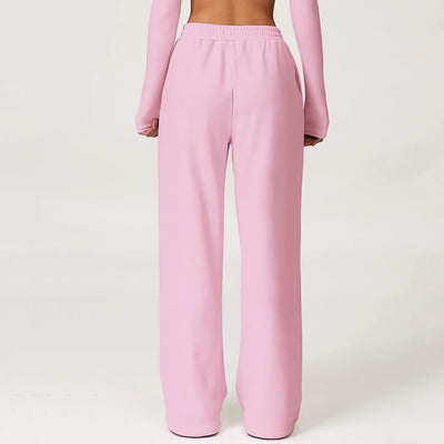 JIA High-Waist Wide-Leg Sweatpants for Women