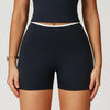 JIA High Waist Fitness Booty Shorts for Women-NAVY BLUE