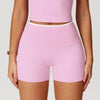 JIA High Waist Fitness Booty Shorts for Women-Pink
