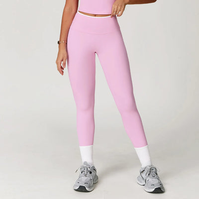 JIA High Waist Fitness Butt Lifting Yoga Leggings contrastring color yoga pants