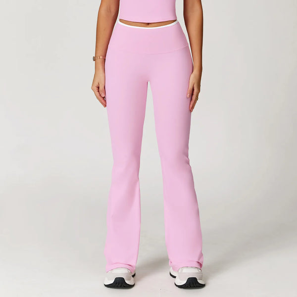 JIA High Waist Fitness Flared Yoga Pants for Women Butt Lifting Yoga Leggings