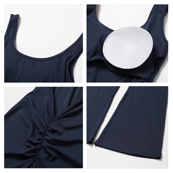JIA Hollow Back Booty Lifting Jumpsuit for Fitness 