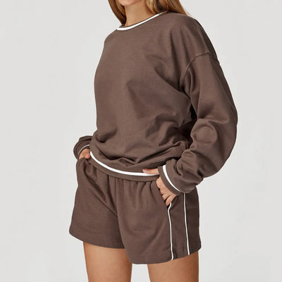 JIA Ladies Round Neck Sweatshirts for Outdoor