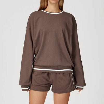 JIA Ladies Round Neck Sweatshirts for Outdoor