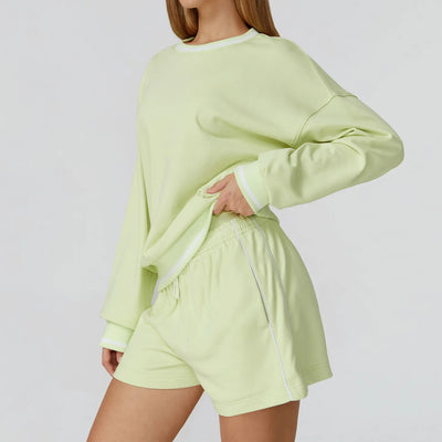 JIA Ladies Round Neck Sweatshirts for Outdoor