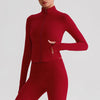 JIA Lightweight Exercise Jackets with Thumb Holes-red