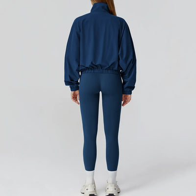 JIA Lightweight Workout Jacket with Zip Up Women'S Athletic Full Zip Jacket