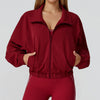 JIA Lightweight Workout Jacket with Zip Up Women'S Athletic Full Zip Jacket
