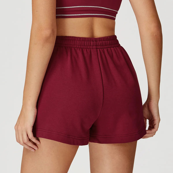 JIA Loose Fit Cargo Sweat Shorts with Pockets