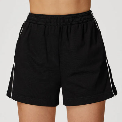 JIA Loose Fit Cargo Sweat Shorts with Pockets