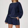JIA Loose Fit Cargo Sweat Shorts with Pockets