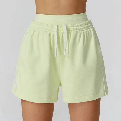 JIA Loose Fit Cargo Sweat Shorts with Pockets