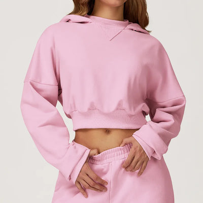 JIA Lovely Pink Pullover Hoodie for Outdoor