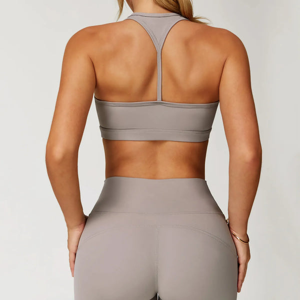 JIA Medium Impact Y Back Sports Bra with Pads