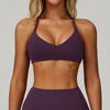 JIA Padded Athletic Bra with Cross Back 