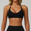 JIA Padded Athletic Bra with Cross Back 