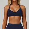 JIA Padded Athletic Bra with Cross Back 