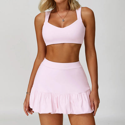 JIA Pleated Tennis Skirt Outfits with Lining