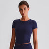 JIA Recycled Basic T Shirts Slim Fit Short Sleeve Yoga Top​